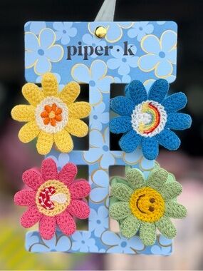 New Piper K Summer Fun Colorful boho Daisy coachella Hair Clips TikTok viral